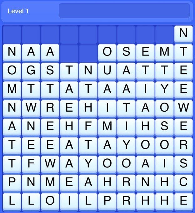 Word Wipe game example