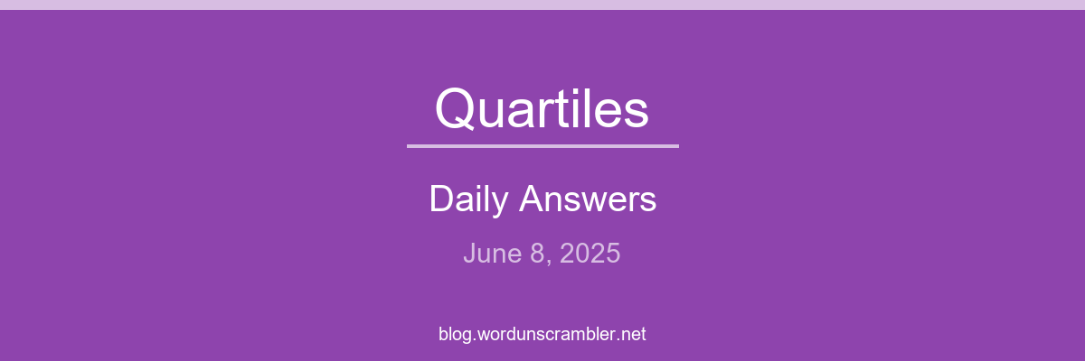 Quartiles Daily Answers