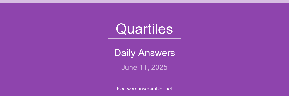 Quartiles Daily Answers