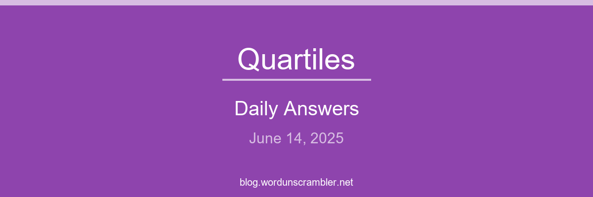 Quartiles Daily Answers