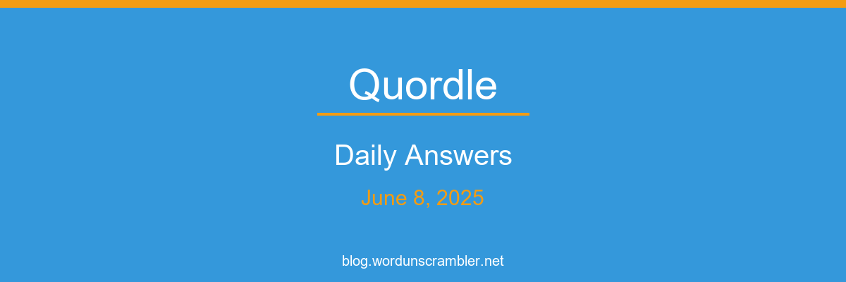 Quordle Daily Answers