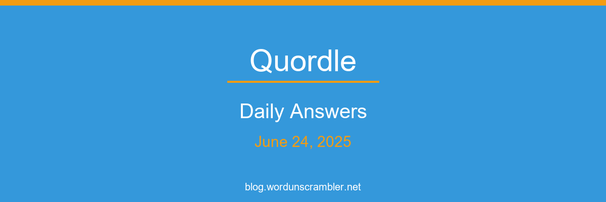 Quordle Daily Answers