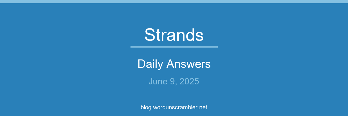 Strands Daily Answers