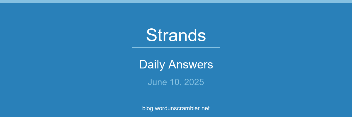 Strands Daily Answers
