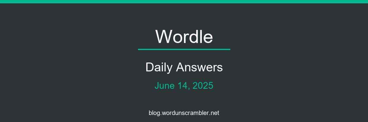 Wordle Daily Answers