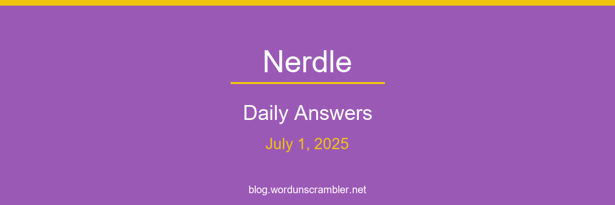 Nerdle Daily Answers