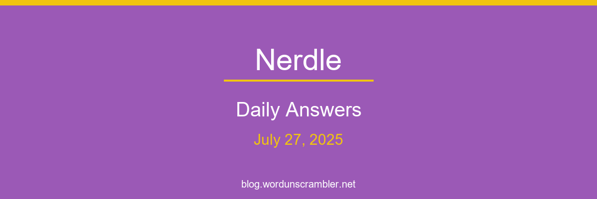 Nerdle Daily Answers