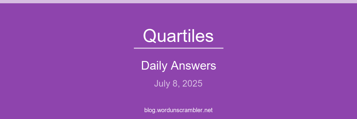 Quartiles Daily Answers