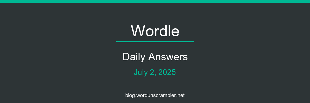 Wordle Daily Answers
